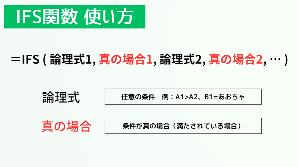IFS関数の使い方
